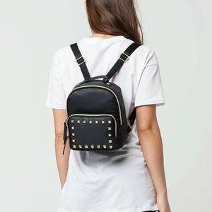 NWT Tilly's Nylon Gold Studded Mini Backpack